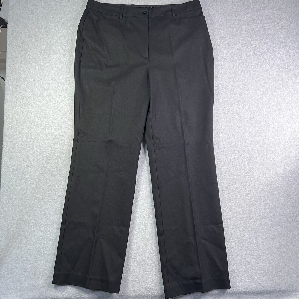 Chico's Dress Pants Womens 3 (36x32.5) Flat Front Straight Leg Stretch READ